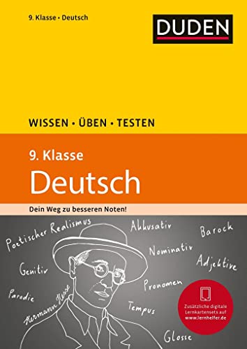 Beispielbild fr Wissen - ben - Testen: Deutsch 9. Klasse: Ideal zur Vorbereitung auf Klassenarbeiten. Fr Gymnasium und Gesamtschule zum Verkauf von medimops