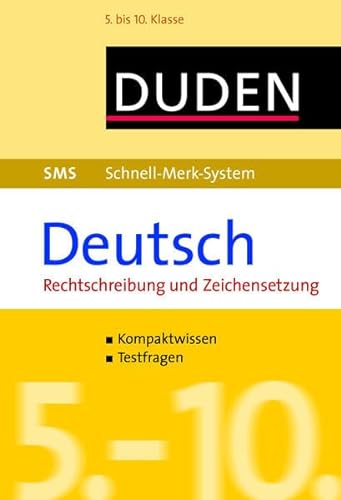 Beispielbild fr SMS Deutsch - Rechtschreibung und Zeichensetzung 5.-10. Klasse zum Verkauf von medimops
