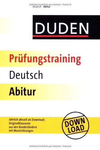 Beispielbild fr Duden Prfungstraining Deutsch Abitur zum Verkauf von medimops