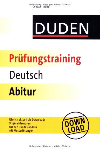Stock image for Duden Prfungstraining Deutsch Abitur for sale by medimops