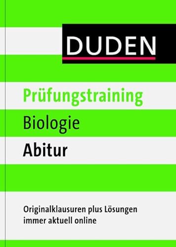 Beispielbild fr Duden - Prfungstraining Biologie Abitur zum Verkauf von medimops