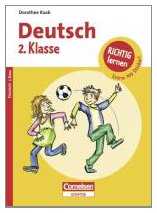 9783411860227: Richtig lernen 2. Klasse Deutsch: Arbeitsheft mit Tests, Lsungen und Stickern