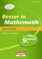 9783411861408: Besser in der Sekundarstufe I Mathematik 9. Schuljahr. Gymnasium: bungsbuch mit separatem Lsungsheft (20 S.)