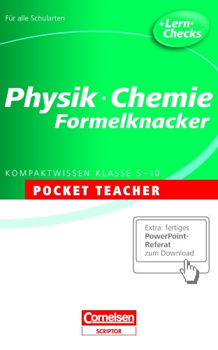 Beispielbild fr Physik / Chemie. Sekundarstufe I. Formelknacker: Kompaktwissen Klasse 5-10 zum Verkauf von medimops