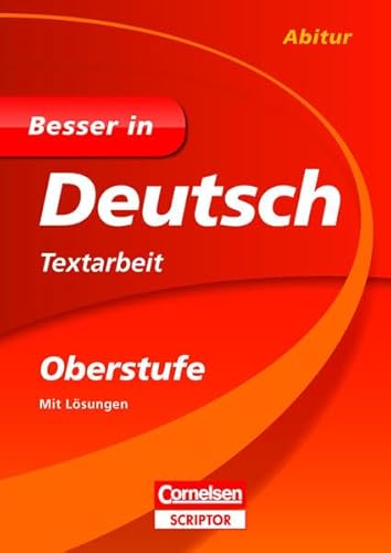 Stock image for Besser in Deutsch - Textarbeit Oberstufe for sale by medimops