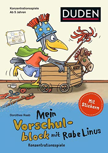 9783411872367: Mein Vorschulblock mit Rabe Linus (2): Konzentrationsspiele