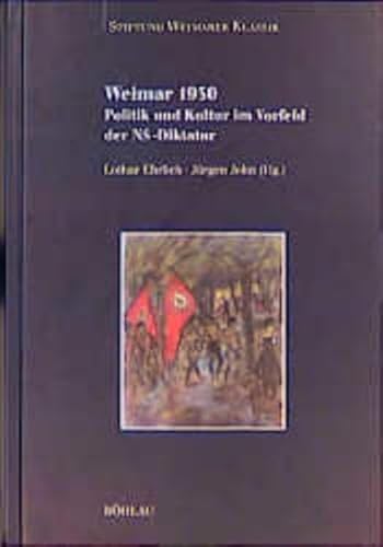 Imagen de archivo de Weimar 1930 - Politik und Kultur im Vorfeld der NS-Diktatur. a la venta por Antiquariat Matthias Wagner
