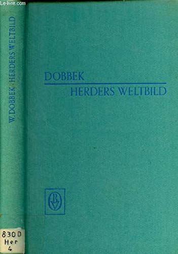 Beispielbild fr J. G. Herders Weltbild. Versuch einer Deutung zum Verkauf von Bernhard Kiewel Rare Books