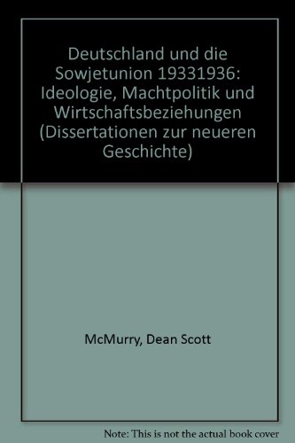 Deutschland und die Sowjetunion 1933-1936.