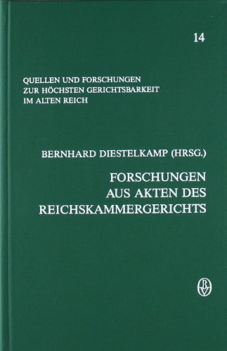 Beispielbild fr Forschungen aus Akten des Reichskammergerichts. zum Verkauf von Antiquariat  Werner Haschtmann