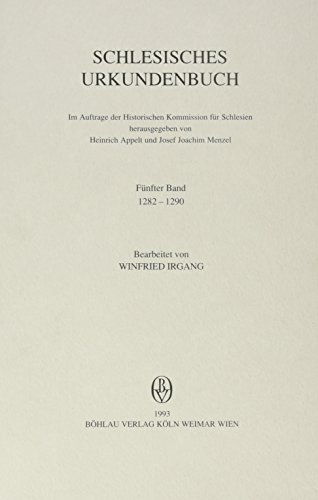 Schlesisches Urkundenbuch 1282-1290