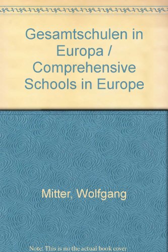 Imagen de archivo de Gesamtschulen in Europa/Comprehensive Schools in Europe a la venta por medimops