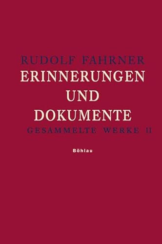 Beispielbild fr Gesammelte Werke Band 2: Erinnerungen und Dokumente: 2 zum Verkauf von medimops