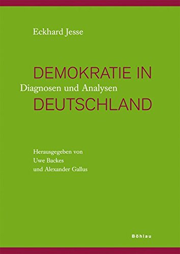 9783412201579: Demokratie in Deutschland: Diagnosen und Analysen