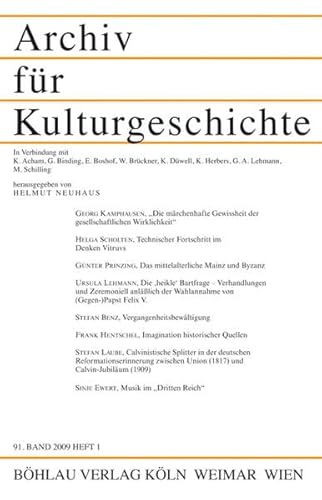 9783412203702: Archiv fr Kulturgeschichte 91,1 (2009)