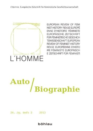9783412221546: L'Homme 24/2. Auto/Biographie