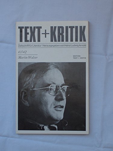 Beispielbild für Text + Kritik Zeitschrift für Literatur Heft 41/42: Martin Walser zum Verkauf von medimops