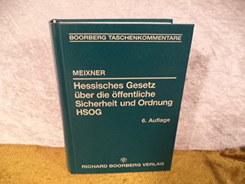 Beispielbild fr Hessisches Gesetz ber die ffentliche Sicherheit und Ordnung (HSOG) zum Verkauf von medimops