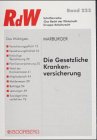 Die gesetzliche Krankenversicherung. (9783415029408) by Marburger, Horst