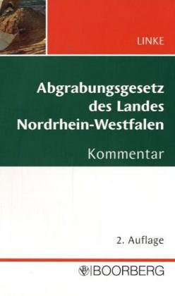 9783415035683: Abgrabungsgesetz des Landes Nordrhein-Westfalen: Kommentar