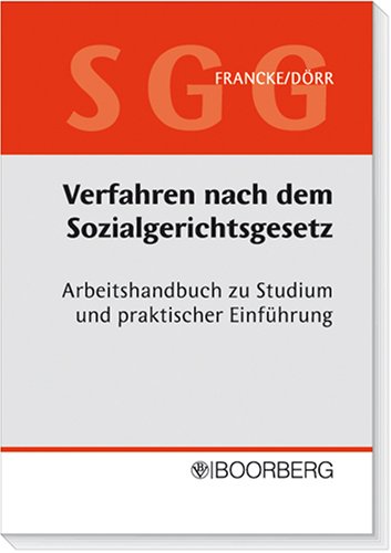 Stock image for Verfahren nach dem Sozialgerichtsgesetz (SGG) for sale by Buchpark