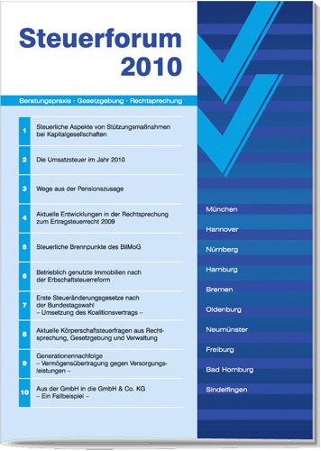 Beispielbild fr Steuerliche Aspekte von Sttzungsmanahmen bei Kapitalgesellschaften Steuerforum 2010 zum Verkauf von Buchpark