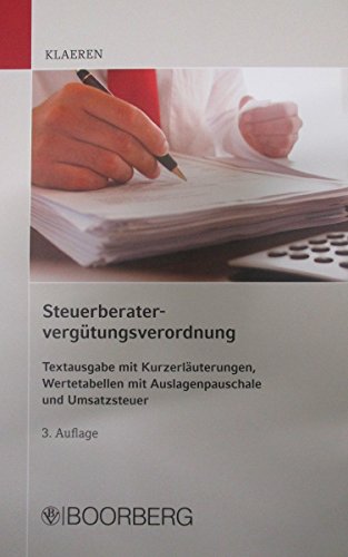 Stock image for Steuerberatervergtungsverordnung for sale by medimops