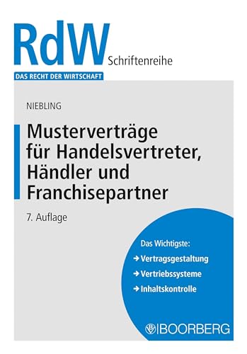 Stock image for Mustervertrge fr Handelsvertreter, Hndler und Franchisepartner for sale by GreatBookPrices