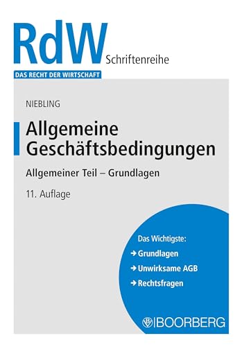 9783415073500: Allgemeine Geschftsbedingungen: Allgemeiner Teil - Grundlagen