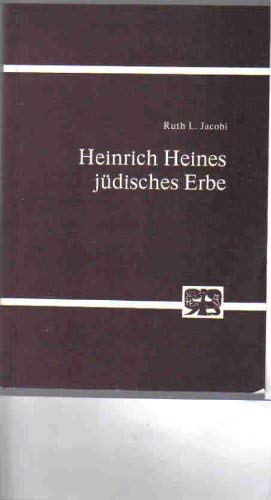 Beispielbild fr Heinrich Heines jdisches Erbe. zum Verkauf von Mller & Grff e.K.