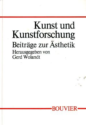 Stock image for Kunst und Kunstforschung. Beitrge zur sthetik for sale by medimops