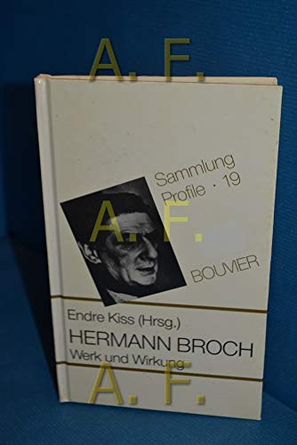 Stock image for Hermann Broch. Werk und Wirkung for sale by Versandantiquariat Felix Mcke
