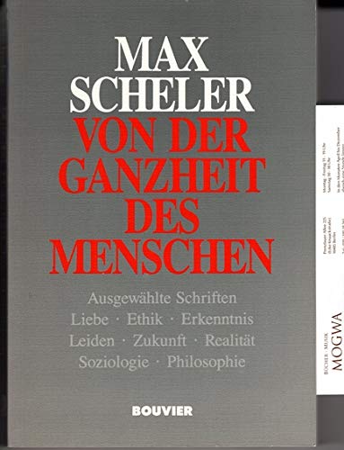 Imagen de archivo de Von Der Ganzheit Des Meschen a la venta por A Book By Its Cover