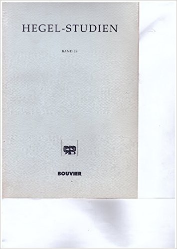 Imagen de archivo de HEGEL-STUDIEN. Hrsg. v. F. Nicolin u. O. Pggeler. a la venta por Bojara & Bojara-Kellinghaus OHG