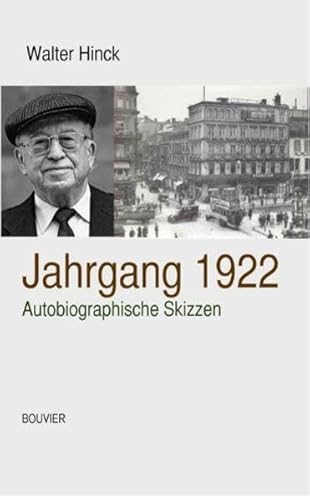 9783416033459: Jahrgang 1922: Autobiographische Skizzen