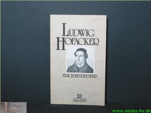Beispielbild fr Ludwig Hofacker zum Verkauf von medimops