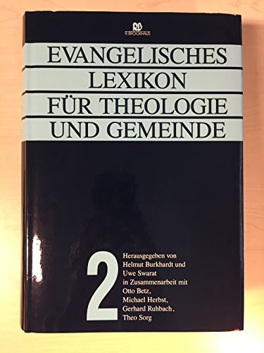 Beispielbild fr Evangelisches Lexikon fr Theologie und Gemeinde: G - N. (Bd. 2) zum Verkauf von medimops