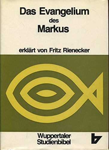 Beispielbild für Wuppertaler Studienbibel, NT, Das Evangelium des Markus zum Verkauf von medimops