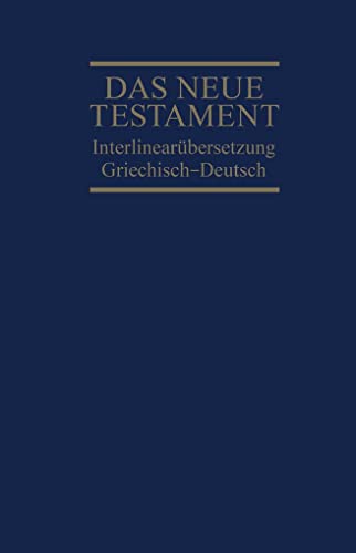 9783417254037: Interlinearbersetzung Neues Testament, griechisch-deutsch