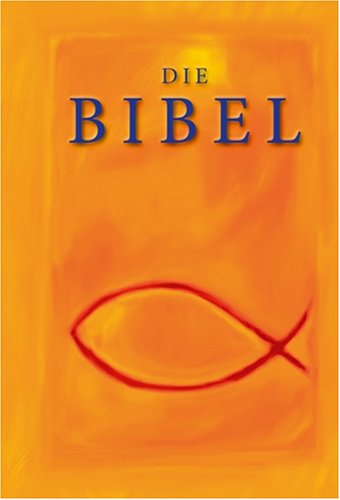 Elberfelder Bibel. Taschenausgabe. Motiv Fisch orange. Alte Rechtschreibung