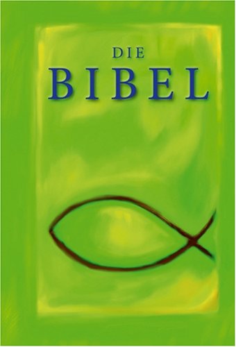 Elberfelder Bibel. Taschenausgabe. Motiv Fisch orange. Alte Rechtschreibung