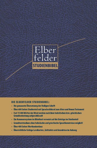 9783417258585: Elberfelder Studienbibel: Mit Sprachschlssel und Handkonkordanz