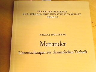 Menander. Untersuchungen zur dramatischen Technik.