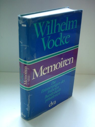 Memoiren. - Vocke, Wilhelm