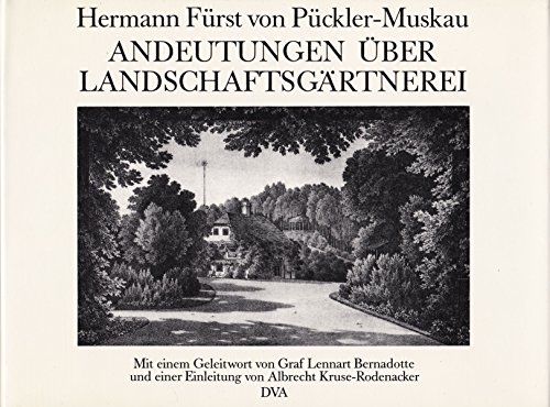 Beispielbild fr Andeutungen ber Landschaftsgrtnerei zum Verkauf von Antiquariat Walter Nowak