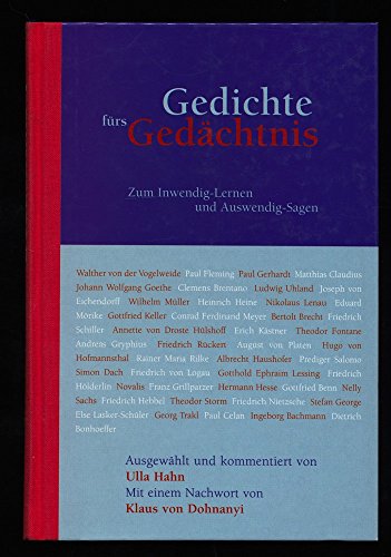 Gedichte fürs Gedächtnis: Zum Inwendig-Lernen und Auswendig-Sagen + Gedichte fürs Herz - beide Bü...