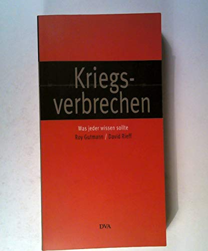 Stock image for Kriegsverbrechen. Was jeder wissen sollte for sale by medimops