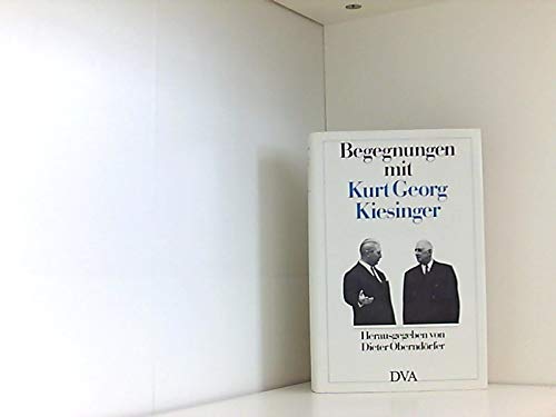 Imagen de archivo de Begegnungen mit Kurt Georg Kiesinger a la venta por medimops