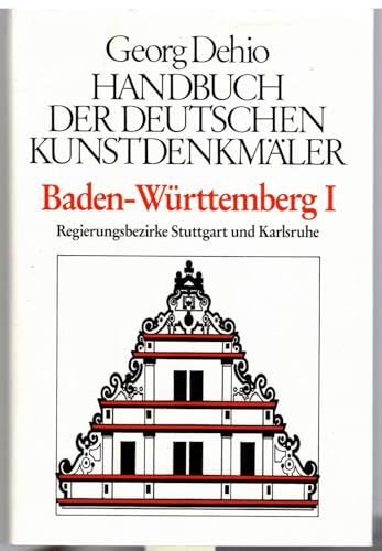 9783422030244: Baden-Wrttemberg 1. Handbuch der deutschen Kunstdenkmler.