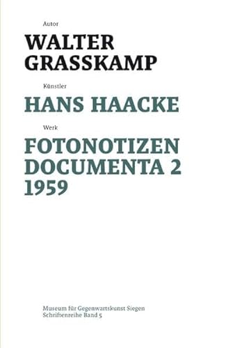 Hans Haacke (9783422070684) by Hans Haacke